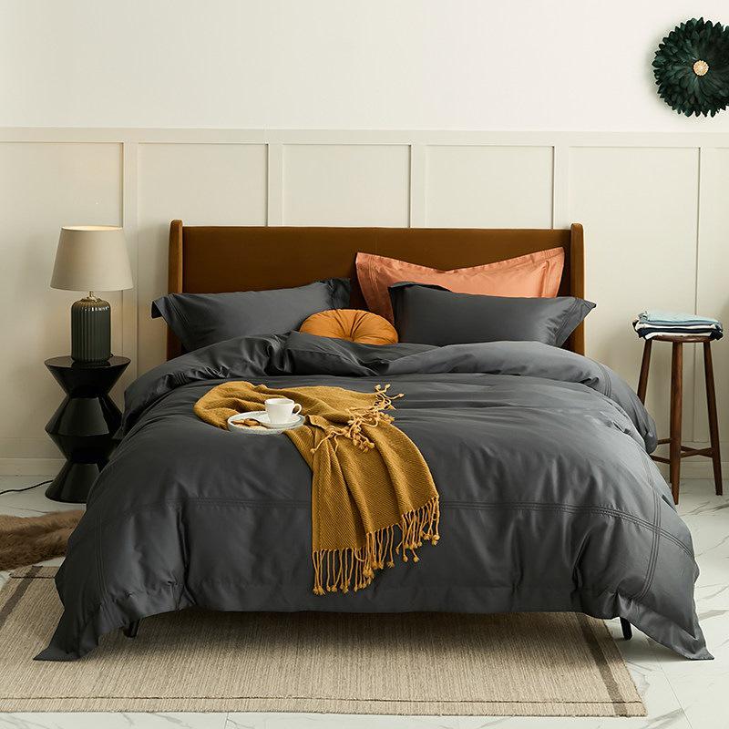 100S Sateen Long-Staple Cotton Wedding Red Duvet Cover Set - Pure Cotton Bedding for Newlyweds