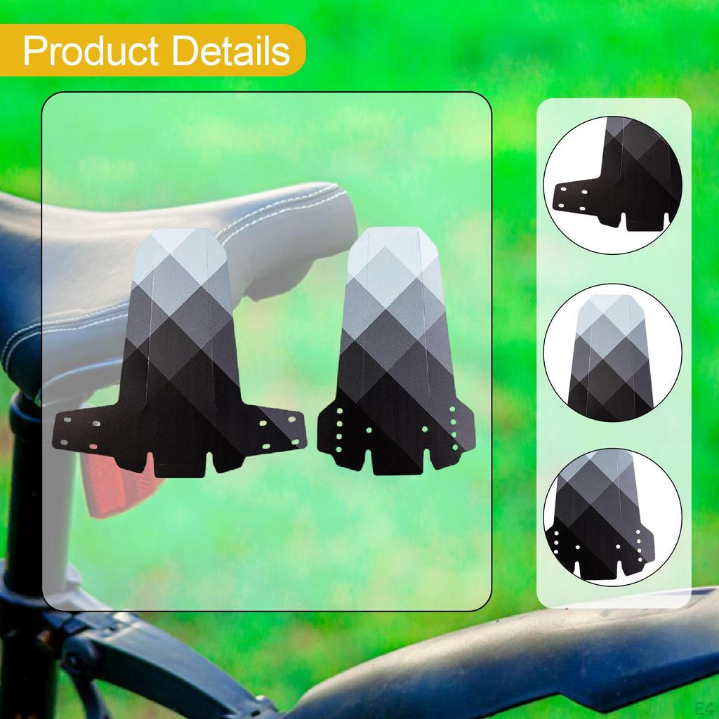 2 Fenders, Front And Rear, Foldable, for Mountain Biking, Parks Outdoor Trails.
