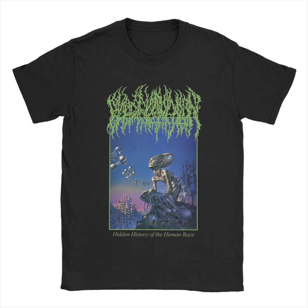 Blood Incantation Hidden Cotton TShirt For Unisex Summer Vintage TShirts Crewneck Novelty Tee Shirt Big Size Casual Clothes