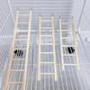 Parakeet Wooden Hanging with Hooks Parrot Climbing Frame Hamsters Toys Parrot Perch Birds Ladders