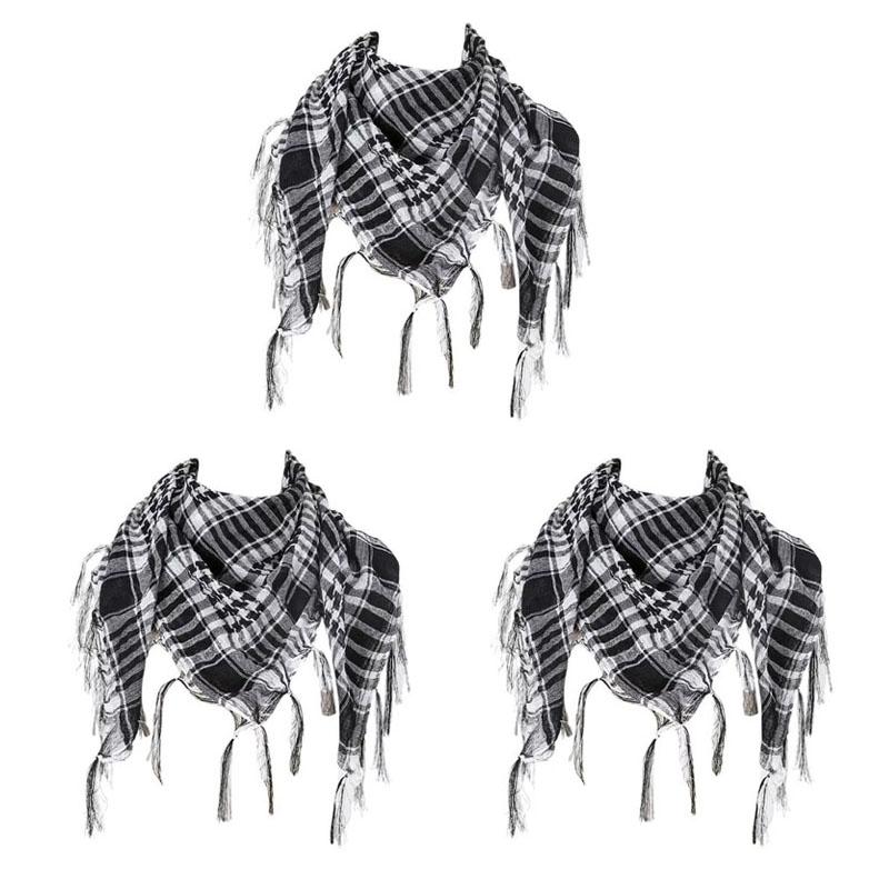 123Pcs Keffiyeh Tactical Desert Scarf Wrap Shemagh Head Neck Arab Scarf Keffiyeh Scarf Wrap For Men And Women