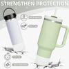 Manchon de fond de bouteille en silicone à paillettes Accessoires pour gobelets Tampon antidérapant pour bouteille d'eau Couvercle isolant thermique pour gobelet de sport pour gobelet