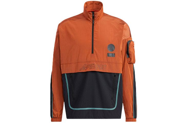 Adidas Jackets Men s Orange Stand Collar Moderate Other GP0844 M