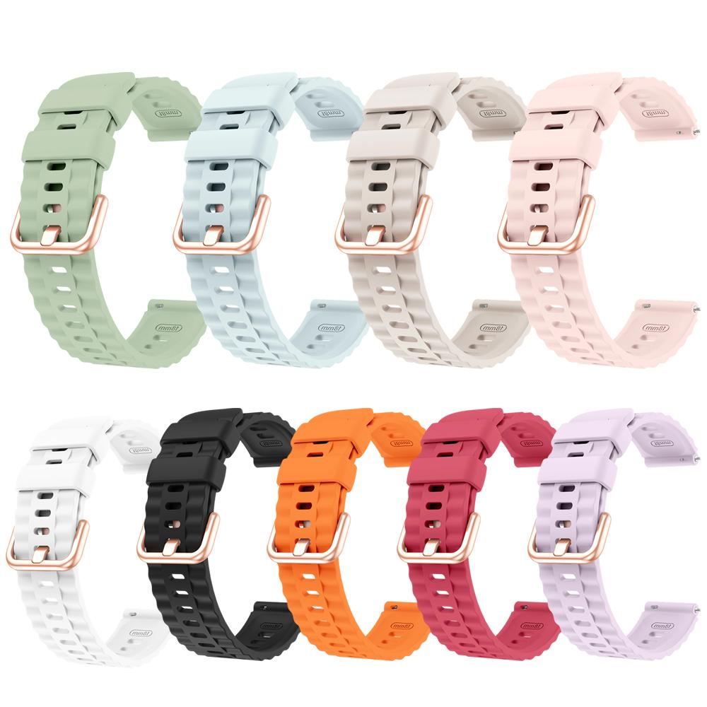 18mm Silikonarmband für Oneplus Watch 3 43mm Oppo X2 Mini Universelles Rose Gold Schnallendesign Armband für Oneplus 3 43mm Armband