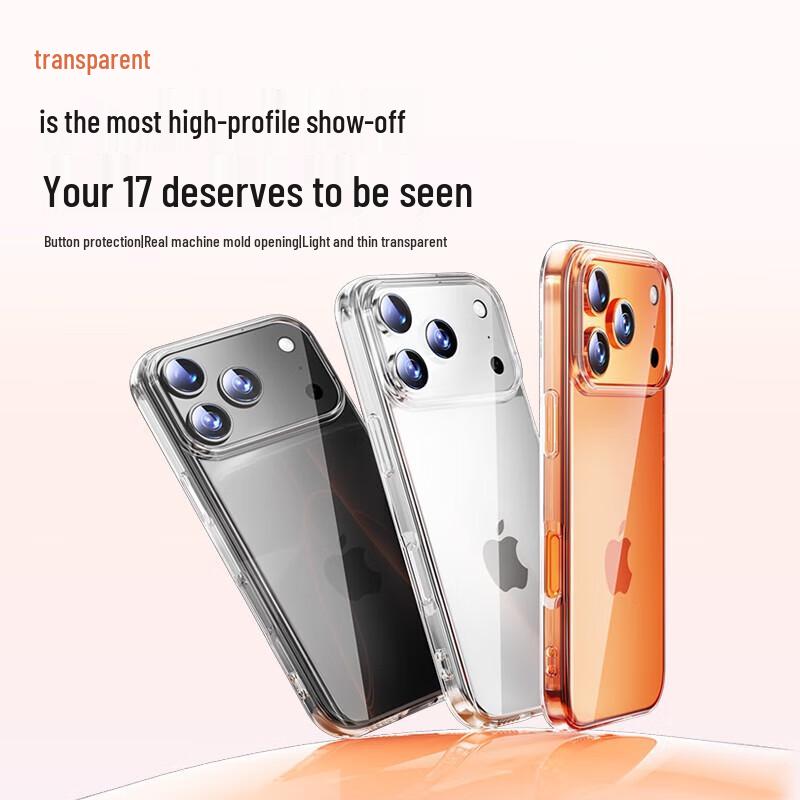 BIAZE Transparent Full-Wrap Phone Case for iPhone Air