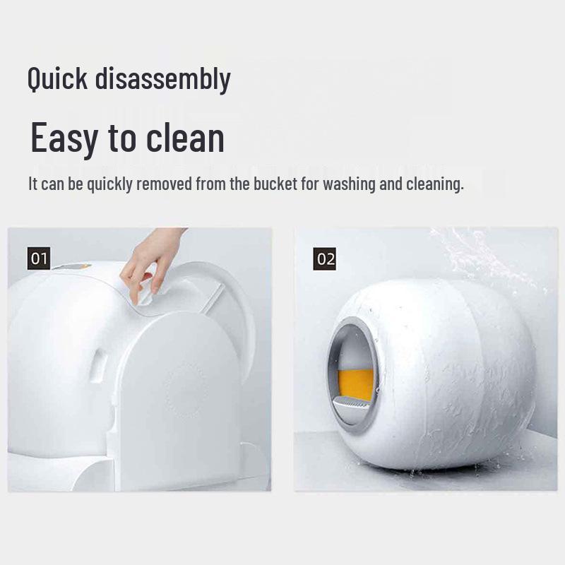 Smart Ozone Deodorizing & Automatic Cleaning Cat Litter Box - Anti-Splash, Extra Large, Fully Enclosed Pet Toilet