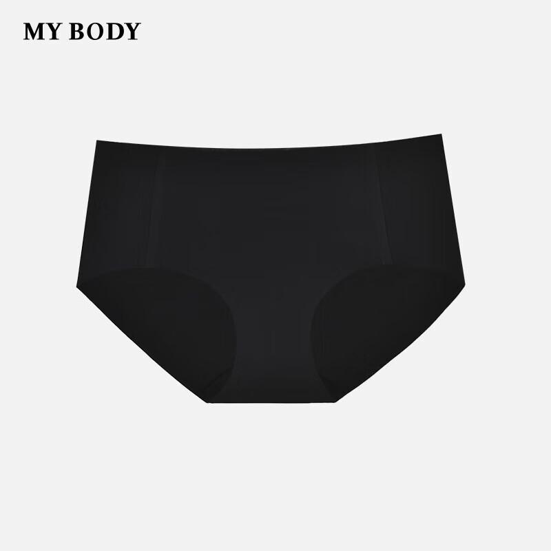 mybody Women's Seamless Hot-Bonded Mid-Waist Boxer Briefs