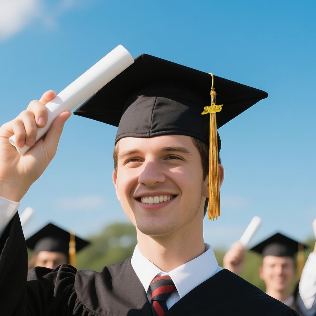 Afstudeer Bachelor Hoed Kwast Decoratie Kwast Souvenir Middelbare School Universiteit Afstudeer Hoed Decoratie