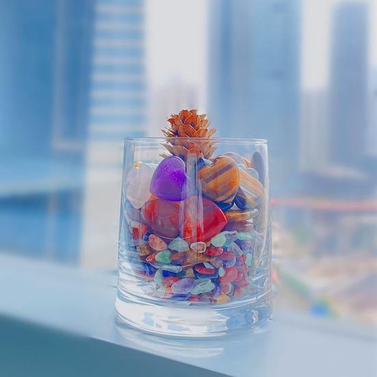 Set de 20 de bucăți pietre prețioase pentru inimă, set de pietre prețioase pentru birou, romantice, naturale, de dragoste, decor, cuarț, set de pietre vindecătoare chakra