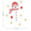 Christmas Snowman Wall Sticker Garage Door Decorations Outdoor Cover Mural DIY