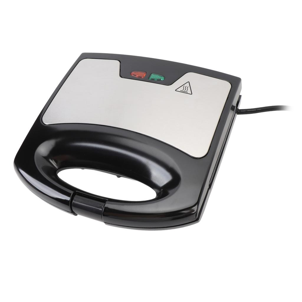 Máquina de desayuno eléctrica con mango seguro, prensa de sándwich eléctrica de aluminio antiadherente para waffles Sna