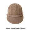 European and American 100% Pure Cashmere Knit Slouchy Hat - Warm & Versatile for Autumn and Winter