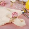 Valentine'S Decoration Pink Napkin Rings Napkin Holders Decorative Table Decor For Dining Romantic Dinner Home Decor