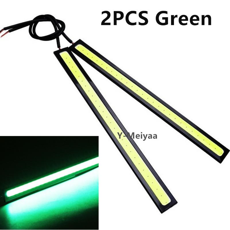 2PCS Universal 12V Ultra Thin Bright LED Car COB Daytime Running Lights SuperBright Low Cosumption Auto DRL Fog Driving Lamp