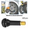 TR412/TR413/TR414 Car Tubeless Vacuum Snap-in Tire Tyre Valve Stem w/Dust Cap