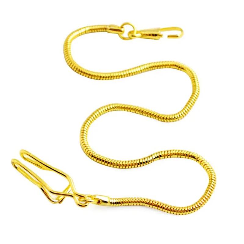 Moderne Edelstahl Mechanische Taschenuhr Kette 39cm Fob Kette für Männer oder Frauen Schmuck Zubehör Taschenuhr Kette
