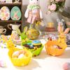 Osterhase Geschenkaufbewahrungshalter Praktischer Osterhasenförmiger Präsentationskorb für Party-Leckereien und Dekorationen