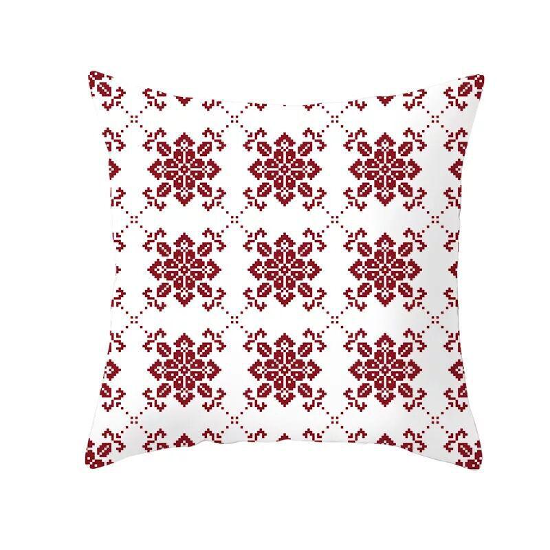 Classic Red Plaid Christmas Pillowcase Festive Home Decoration Gift Pillow Cushion Cover