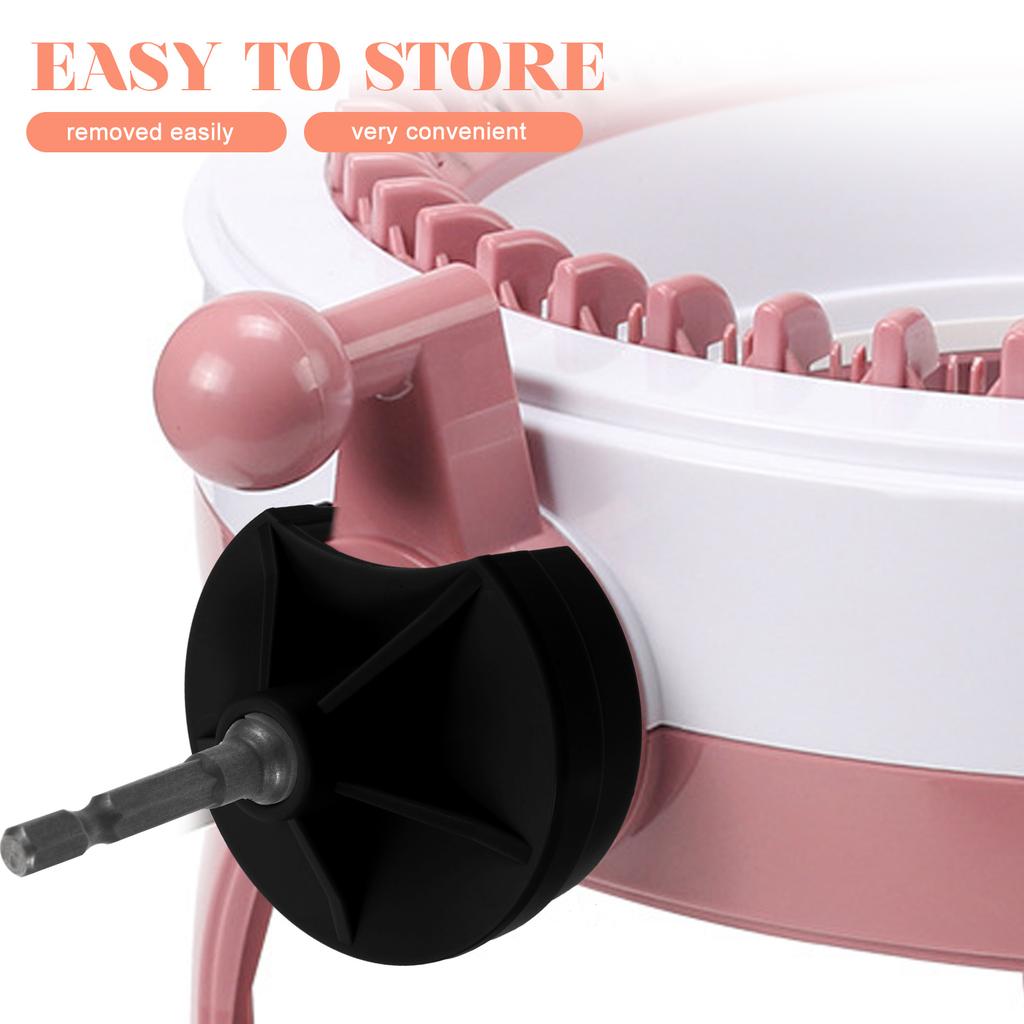 Plastic Knitting Machine Adapter Durable Crank Handle Connector Smooth Surface Compact Design 22 Pin Weaving Tool Part DIY Craft