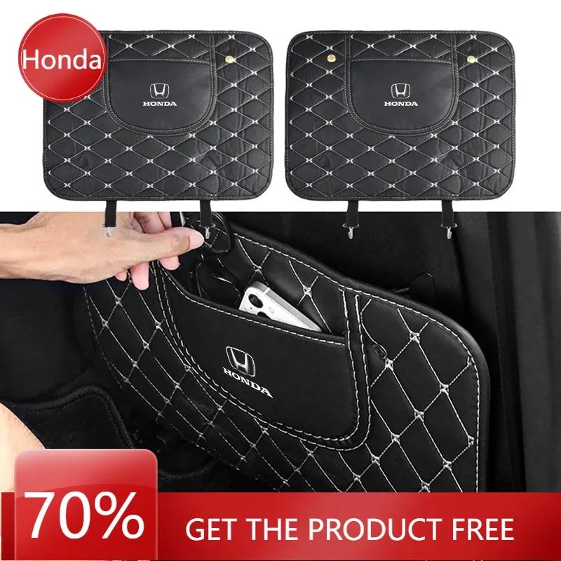 XR Car New Honda Car Anti-kick Pad Interior Pu Leather Auto Seat Back Protector Pads Anti Scratch For Honda Dio Civic 8 10 200