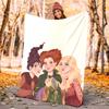 Hocus Pocus Flannel Blanket Soft Warm All-Season Throw, Design for Camping, Car Travel, Hiking Sofa, Bed, Office Perfect Gift for Parties