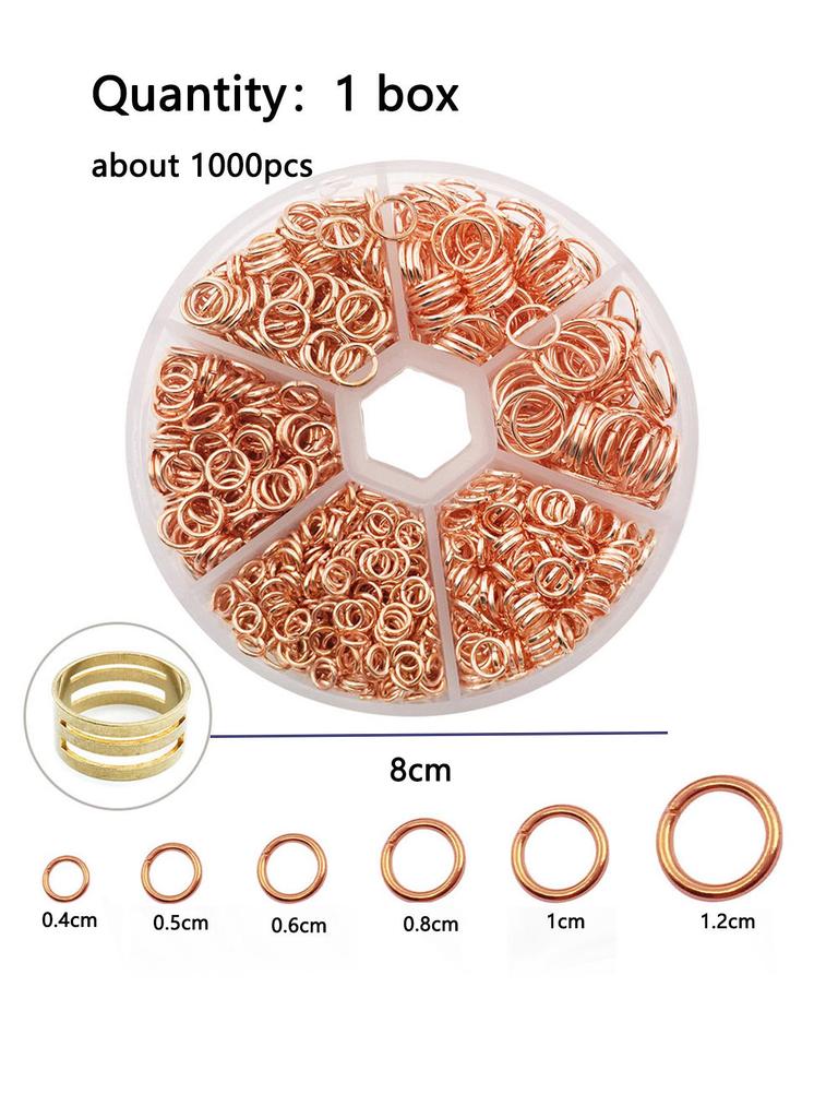 DIY Single Loop Open Jump Ring - Iron Jewelry Ring for Earrings & Accessories (Boxed)