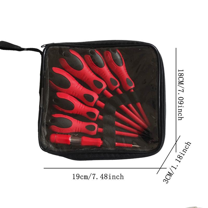13-Piece Insulated Electrician Tool Set with Phillips and Slotted Screwdrivers