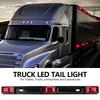 12V 15" 9LED Car Side Marker Signal Lamp Universal Warning Light Indicator Pickup Truck Rear Tail Light Bar Red Bracket Light