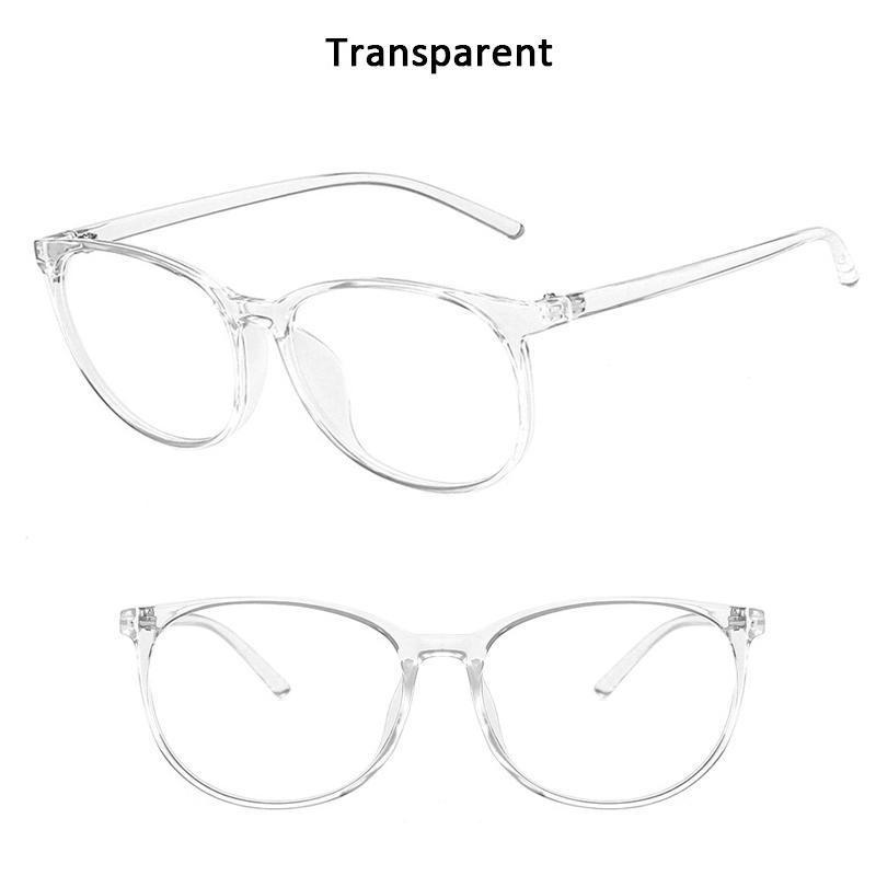 Women Men Anti Blue Light Transparent Computer Glasses Frame Round Eyewear Blocking Glasses Optical Spectacle Eyeglass