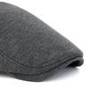 Cotton Adjustable Newsboy Caps Men Woman Casual Beret Flat Ivy Cap Soft Solid Color Driving Cabbie Hat Unisex Black Gray Hats