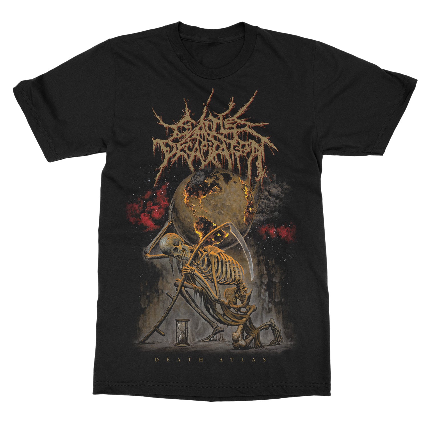 Cattle Decapitation Death Atlas Band T-Shirt 100% Cotton Graphic Tee Men Women Summer Streetwear Top S разноцветный