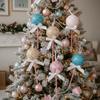 4PCS Sequins Bow Christmas Balls Pendants Foam Ball Fake Lollipop Xmas Decorations  Wedding Party