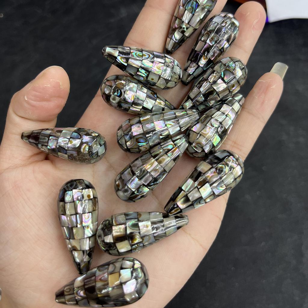 1Pc, Natural Abalone Shell Pendant, Fashion Minimalist Style Men Women Charms, DIY Necklace Components for Creative Jewellery Making, Festive Crafts