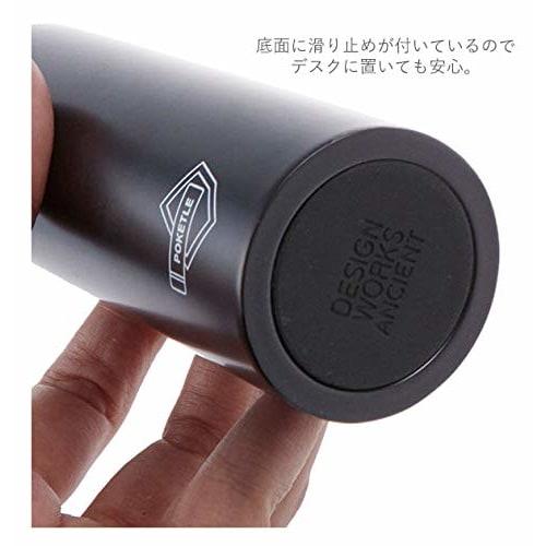 Pocketle Slim Water Bottle, 120mL, Stainless Steel, Silver