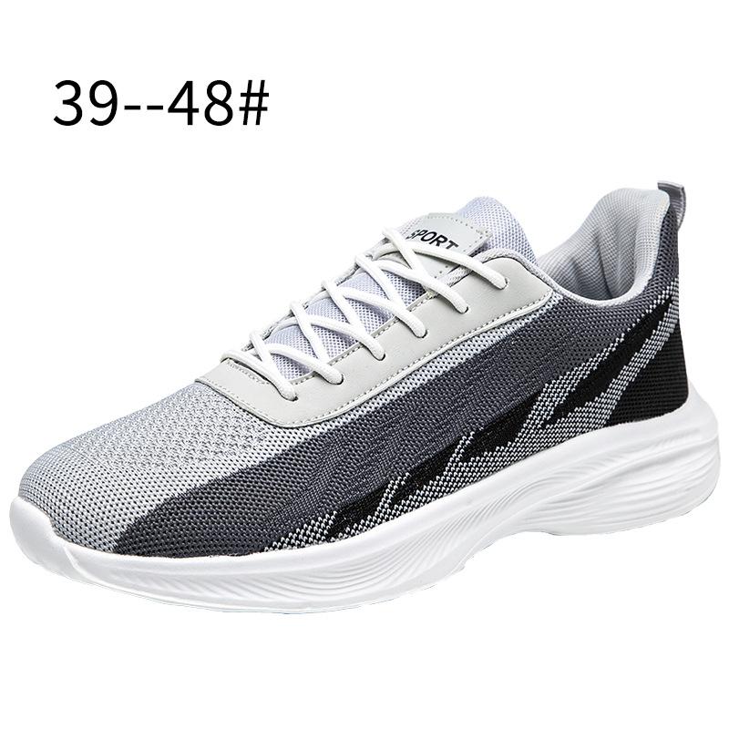 Autumn Men's Shoes Sports Shoes Men's Mesh Shoes Breathable Cold Sticky Shoes Breathable Large Size Fly-woven Men's Sports Shoes