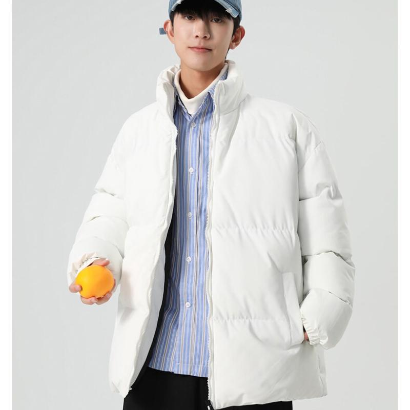 Stand-up Collar Cotton Clothing Men and Women with The Same Paragraph Winter Thickened Down Cotton Jacket Couples Clothing Cotton Coat Jacket Men