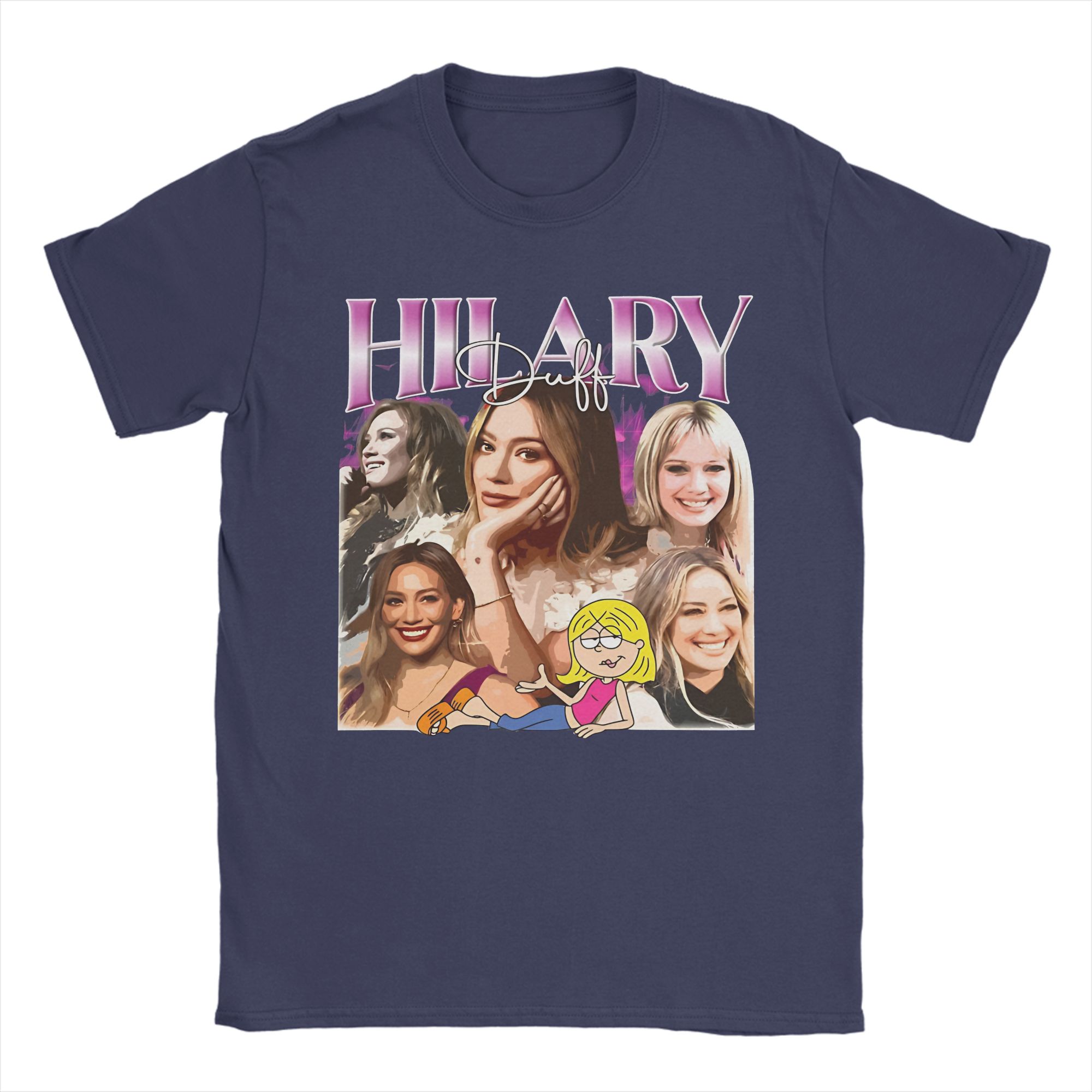 

Unisex Vintage Hilary Duff Musician 2026 Tour T Shirts 100 Cotton Tops Fashion Short Sleeve Crew Neck Tees Summer TShirts 3XL