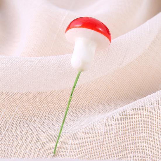 50Pcs Mushroom Ornament Realistic Festive Decorative Delightful Mini Red Miniature Mushroom for Party