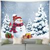 Christmas Cute Snowman Christmas Tree Tapestry Bedroom Living Room Home Christmas Decoration Tapestry