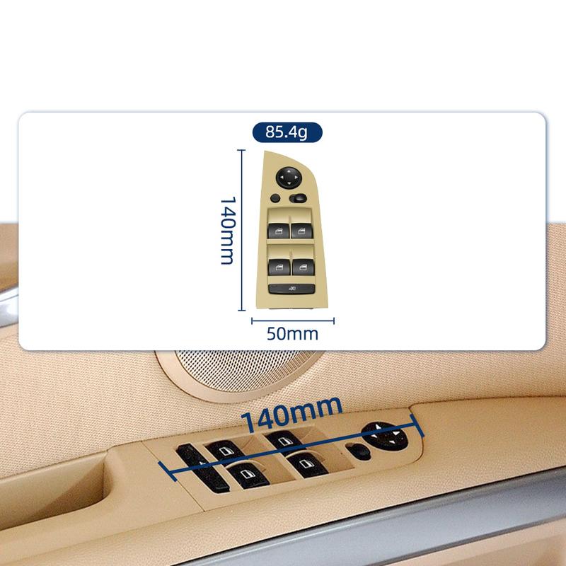 For BMW E90 3 Series Front Electric Driver Passage Side Power Window Control Switch 318i 320i 325i 330i 05-12 Auto Accessories