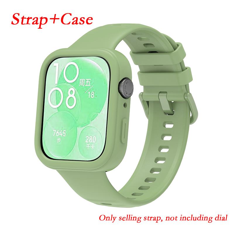 

Ремешок для часов Huawei Watch Fit 3, сменный силиконовый ремешок для Huawei Watch Fit3, новый ремешок для браслета Correa с чехлом Huawei watch Fit 3