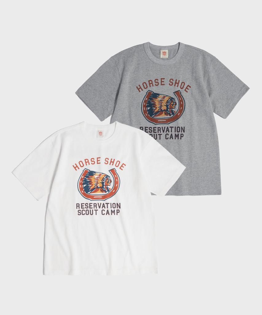Beulonseun Retro Horseshoe Graphic Tee White