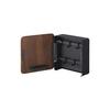 Yamazaki Jitsugyo 4801 Magnetic Key Hook 2 Tiers Brown Approx. W15.8XD15.7XH15.8cm Lin 2 Tier Key Storage with Movable Hook