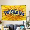 1pc Twisted Tea Polyester Wall Tapestry 2D Print Wall Hanging for Bedroom Living Room Dorm Decor Perfect Gift for Beverage Fan
