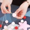 2.5Meter Colorful Pompom Pendant Garland Ins Nordic Style Wool Felt Ball String DIY Handmade Nursery Children Room Decor