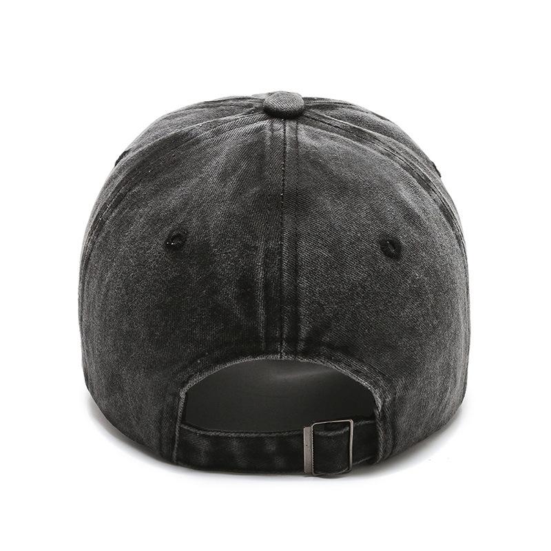 2021 New Men's Baseball Cap Washed Cap Light Plate Couple Hat Solid Color Spring and Autumn Hat Korean Version