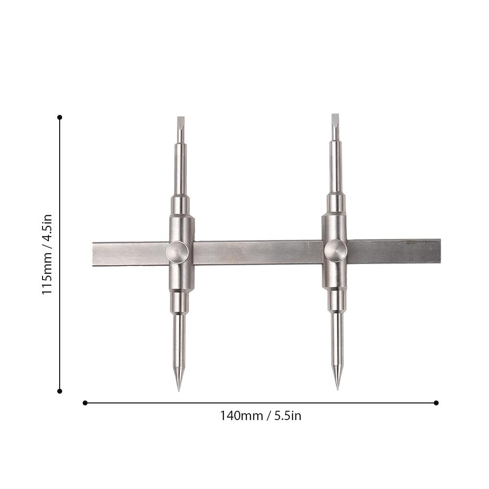 Repair Tool Camera Tool Detachable Tic tac toe Tool for Camera Lens Dual tip Lens Repair Set with 4 Screws & 1 Hexagon