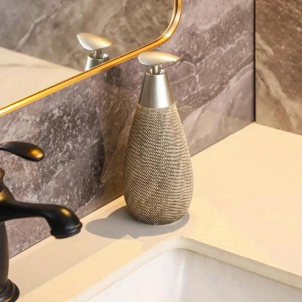 Yaratıcı Retro Stil Seramik Basmalı Sabunluk Pompalı, El Sabunu Şişesi, Banyo, Mutfak ve Tuvaletler İçin Uygun