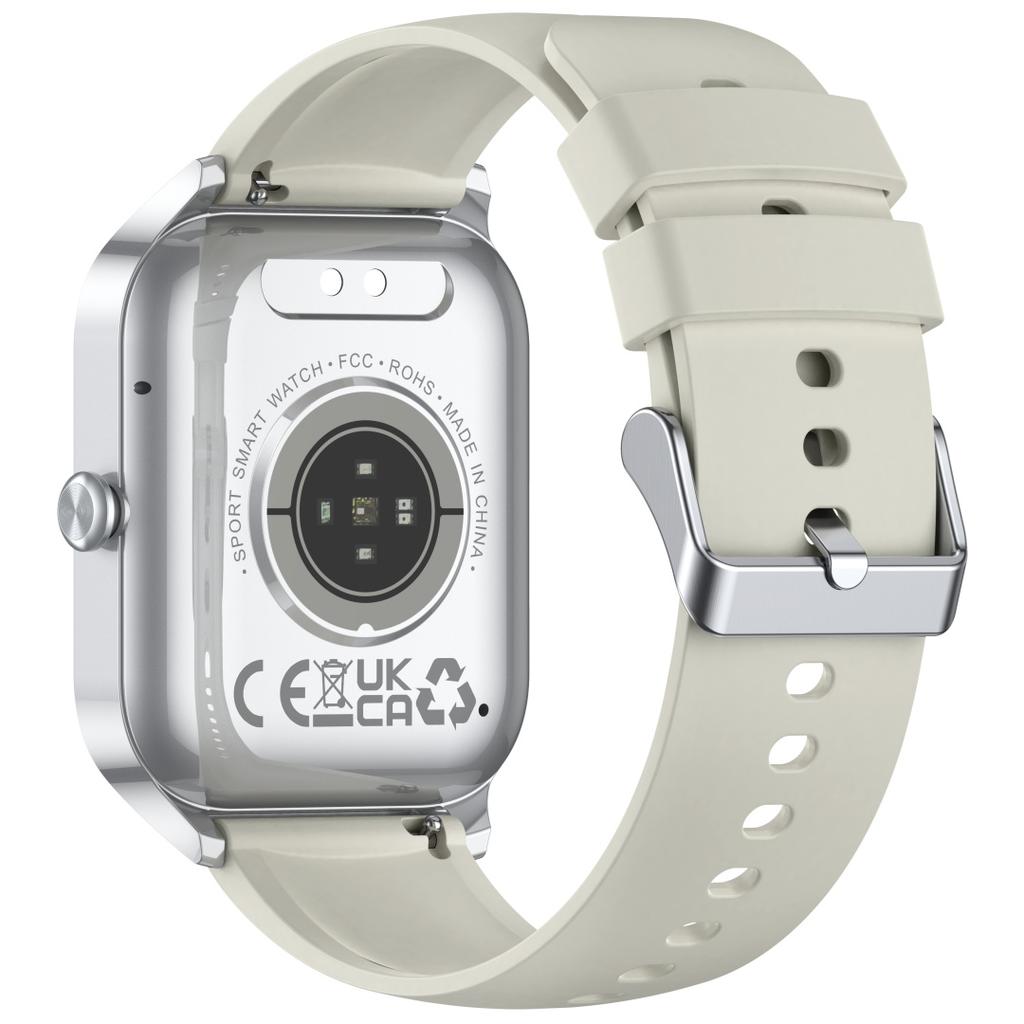 Rainbuvvy P125M Smartwatch 1.85inch TFT 240x284 BLE5.2 300mAh Bluetooth Calling Full Touchscreen Heart Rate Android Fashion Sports Watch