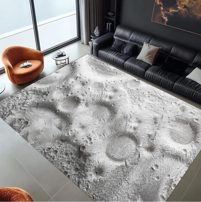 Night Sky Rug Moon and Stars Pattern Rug Stars Pattern Rug Stars Rug Moon Pattern Rug Moon Rug Moon Decor Rug Starry Night Rug